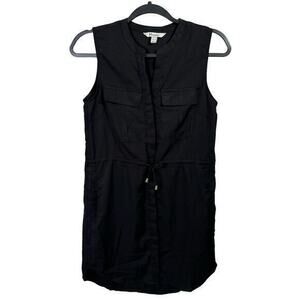 Moussy Sleeveless Drawstring Waist Black Dress Size 6‎